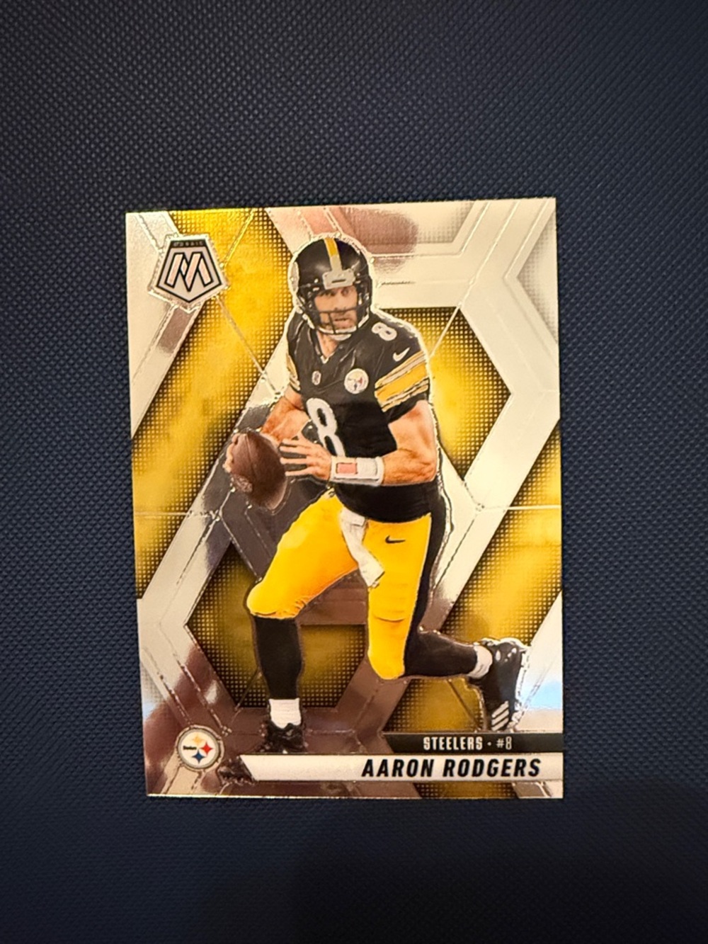 Aaron Rodgers 2025 Panini Mosaic Pittsburgh Steelers NFL Football Card Sports